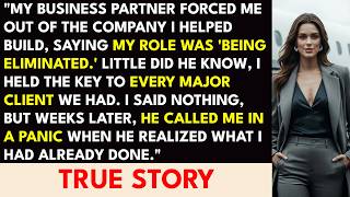 My Business Partner Pushed Me Out of Our Own Company, But He Panicked When He Realized What I Bui...