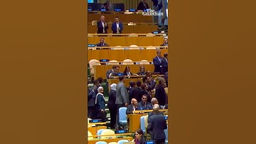 UN delegates walk out of Benjamin Netanyahu’s United Nations general assembly speech