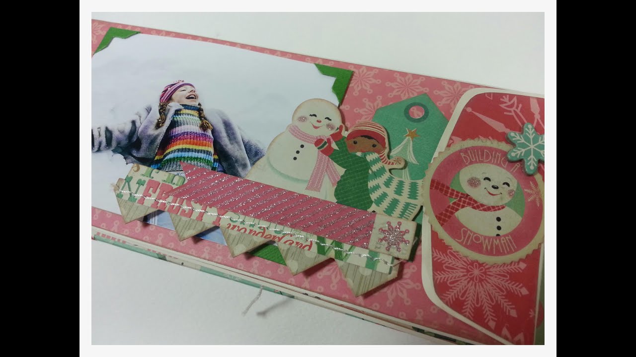 NEW CLASS KIT: All Bundled Up Album! scrapbooking tarjetas