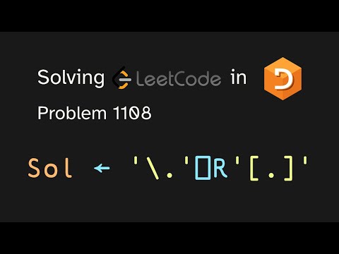 Solving LeetCode problem 1108 in APL (Defanging an IP Address)