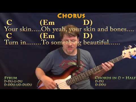 yellow-(coldplay)-bass-guitar-cover-lesson-in-g-with-chords/lyrics