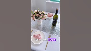 Custom-made sequined table flags from Yunfan Textiles are in stock