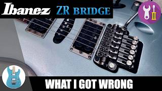 Deep dive on the Ibanez ZR / ZPS bridge
