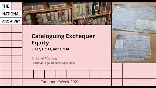 Cataloguing Exchequer Equity