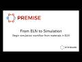 Start a simulation workflow from your ELN