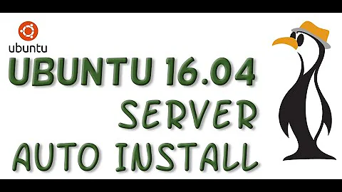 Ubuntu 1604: Auto-Install from preeseed file