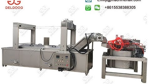 Industrial Continuous Frying Machine/Automatic Continuous Deep Fryer Commercial Manufacturer