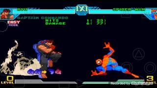 Ryu Akuma Mode Skill In Psx Marvel Vs. Capcom