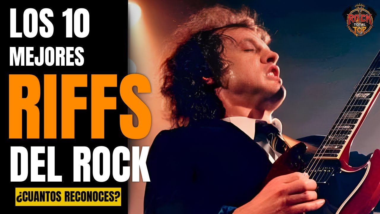 10 RIFFS ICÓNICOS de GUITARRA que MARCARON la Historia del ROCK