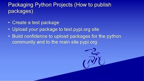 Packaging Python Projects (How to publish packages)