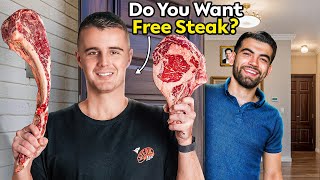 Offering Free Steak to Millionaires