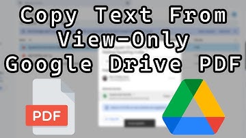 How to Copy Text From a View Only Google Drive PDF