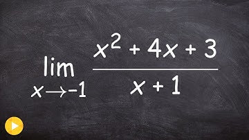 Evaluating a limit by factoring