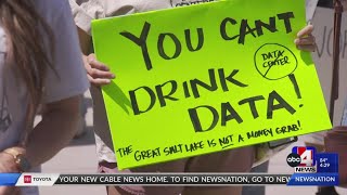 Residents protest data center during Box Elder County Commission meeting