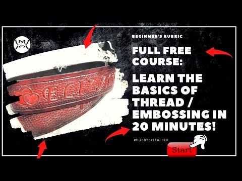Hobby - 1 thing to do | Carving-embossing on the leather in 20 min |