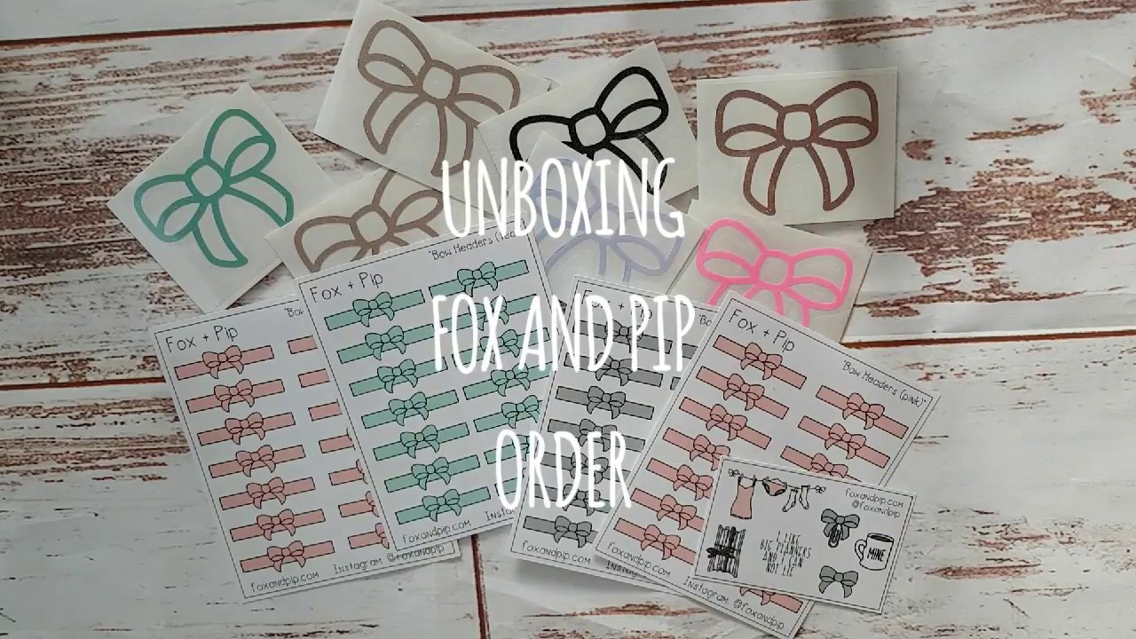 Unboxing Fox and Pip decals and stickers | Jenny ja Hannemari