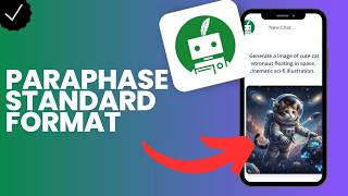 How To Paraphase Your Text In Standard Format In Quillbot?