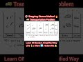 Stepping Stone Method in Transportation Problem | Short Video | BCom / BBA | OR Simplified #shorts