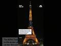 The Eiffel Tower was lit up in Ukrainian yellow and blue on the 4th anniversary of Russia's invasion