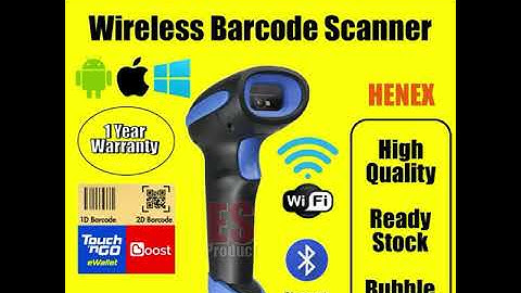 Henex 2D Wireless Bluetooth Barcode Scanner (3208R)