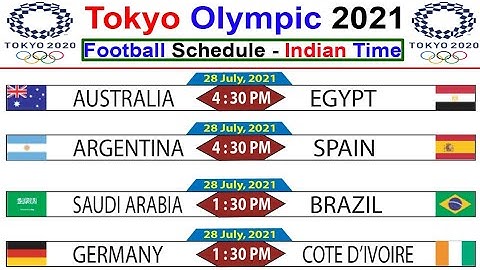 picture Tokyo Olympics 2021 Football Schedule Time 2