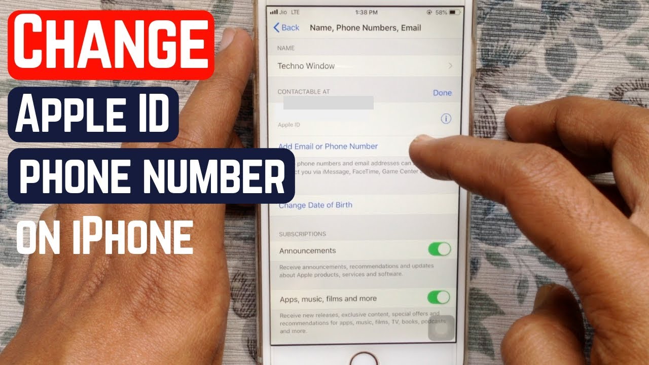 How to Change Apple id Phone Number on iPhone - YouTube