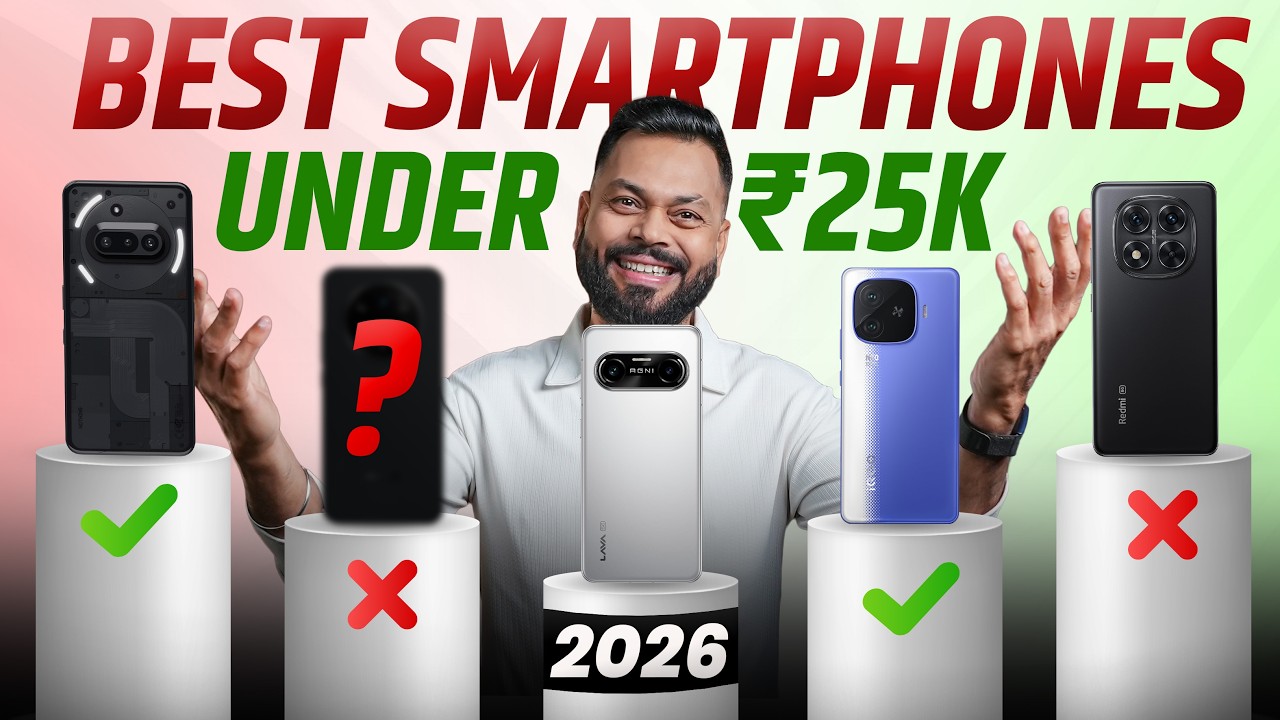 Top 5 Best Smartphones Under ₹25000 Budget ⚡ February 2026