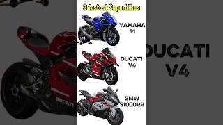 The 3 fastest Superbikes Ever built? Yamaha R1 vs Panigale V4s vs Bmw S1000rr. The absolute chaos !