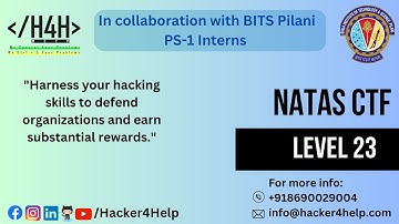 Over the wire natas Walkthrough-Level-23 |CTF challenges|web application pen testing | Hacker4Help