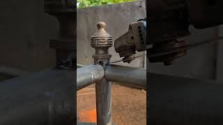Details A trick for connecting two pipes to a single post. Update