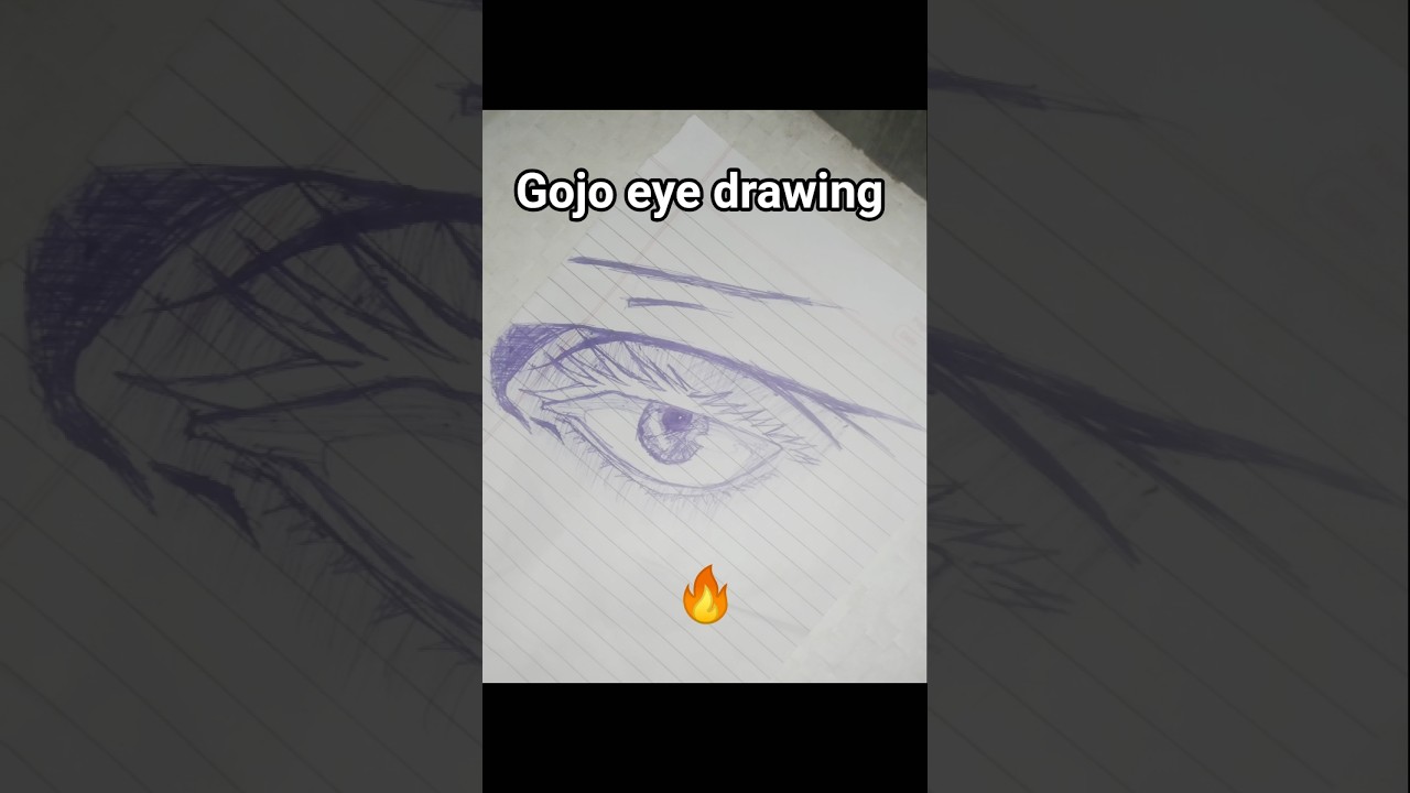 Gojo eye drawing 