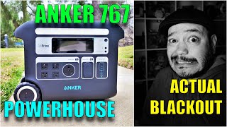 Using the Anker 767 Powerhouse Battery During a REAL Blackout!