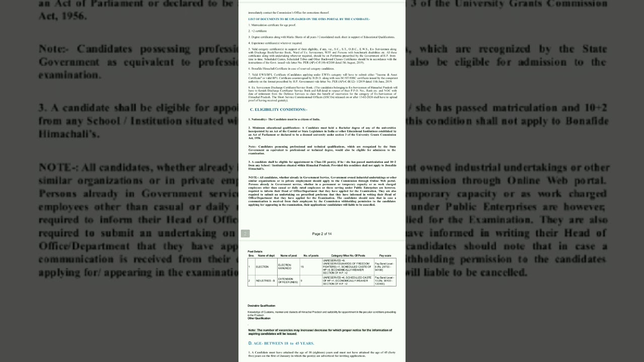 HPPSC Shimla New vacancy 2024 | HP ALLIED service Exam 2024