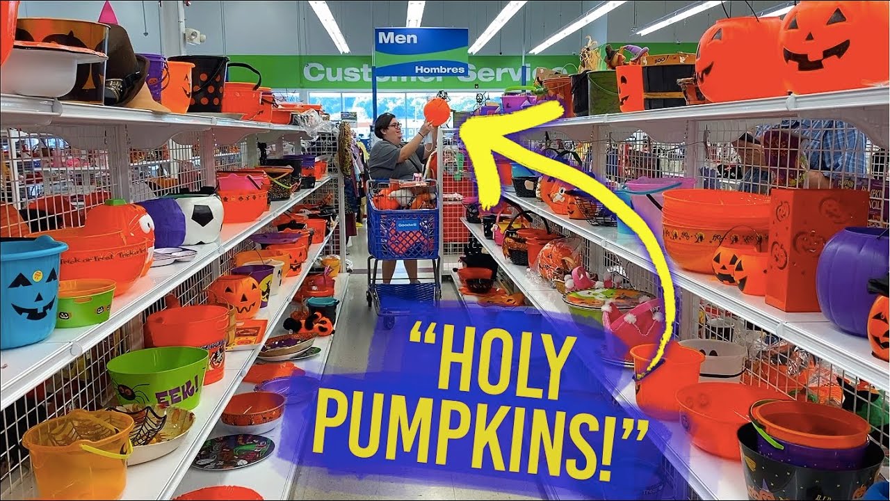 Мы наполнили корзину в GOODWILL! Экономьте вместе с нами! Винтажное безумие на Хэллоуин!