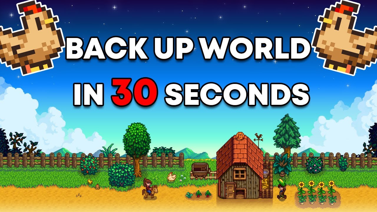 How To Backup Your Worlds On Stardew Valley YouTube