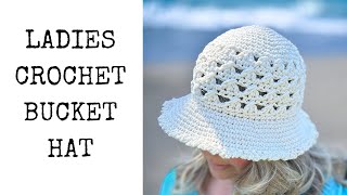 Quick & Simple Crochet Bucket Hat Using The Granny Stitch