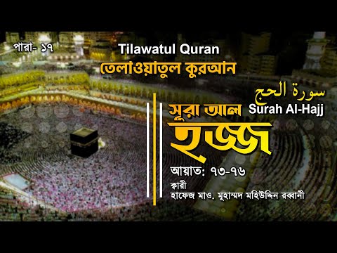 মন ছুঁয়ে যাওয়া তেলাওয়াত | Surah Al-Hajj | سورة الحج | আল-হজ্জ আয়াত (৭৩-৭৬)|  ATR QURAN TILAWAT