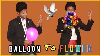 ballon to Flowers magic / Magician naju #shortmagic #magic #trick #magician