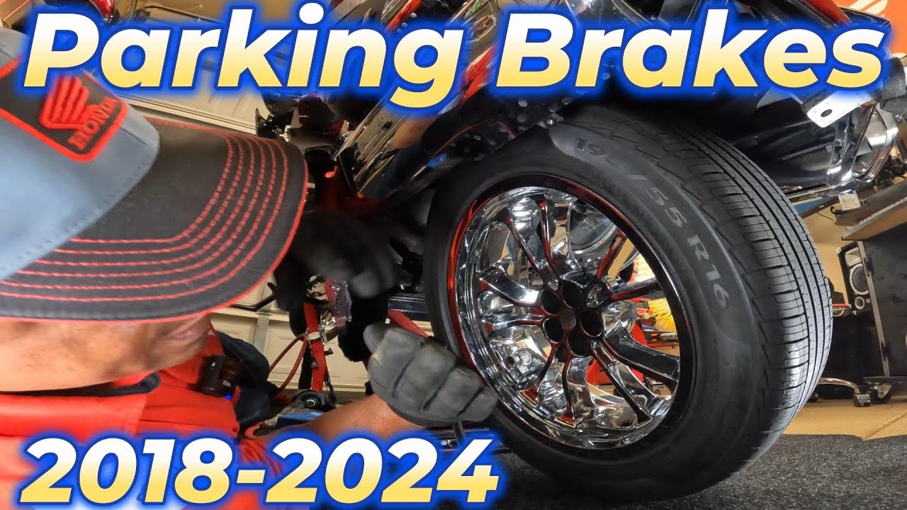 How to replace Rear Parking Brakes Pads for Honda Goldwings DCT (Part 1)