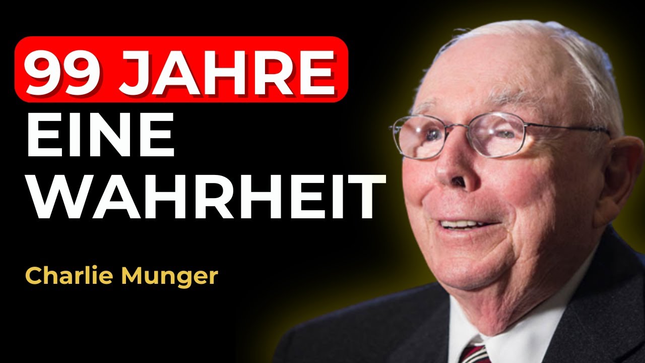 Mit 99 Jahren und als Milliardär habe ich nur eines über Geld gelernt | Charlie Munger
