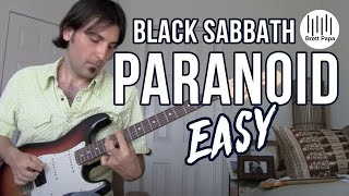 Black Sabbath - Paranoid - Guitar Lesson - EASY chords