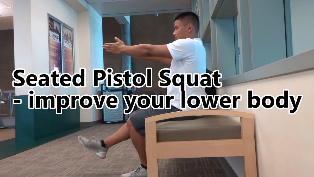 Pistol Chair Squat - Improve lower body Strength - YouTube