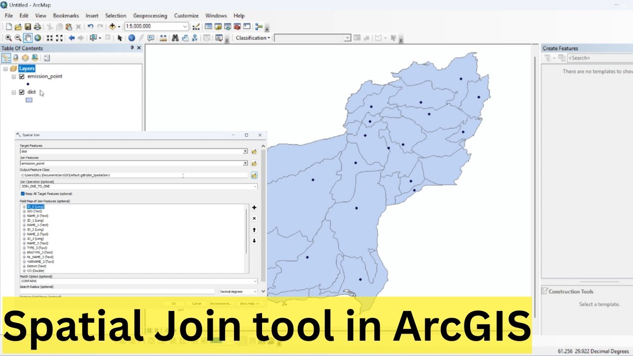 Как использовать инструмент пространственного соединения в ArcGIS | Пространственное соединение в...