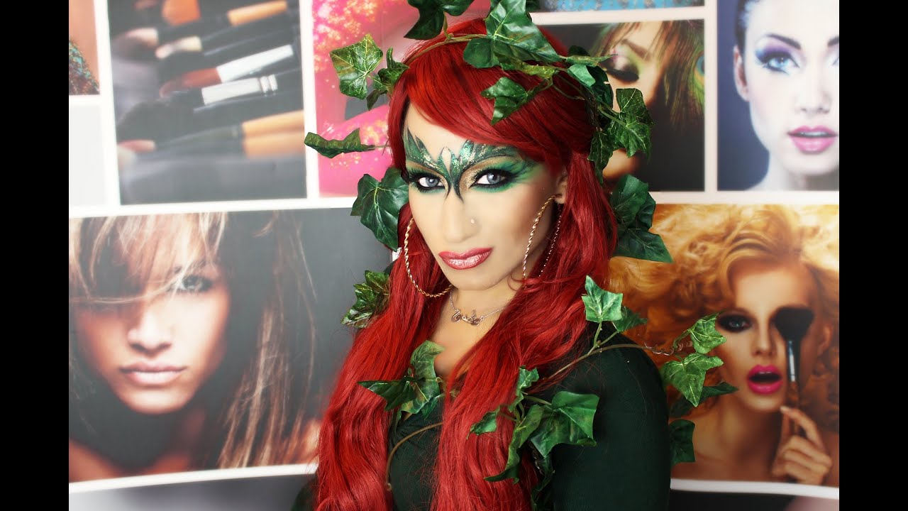 Halloween Special Poison Ivy Make Up Tutorial YouTube