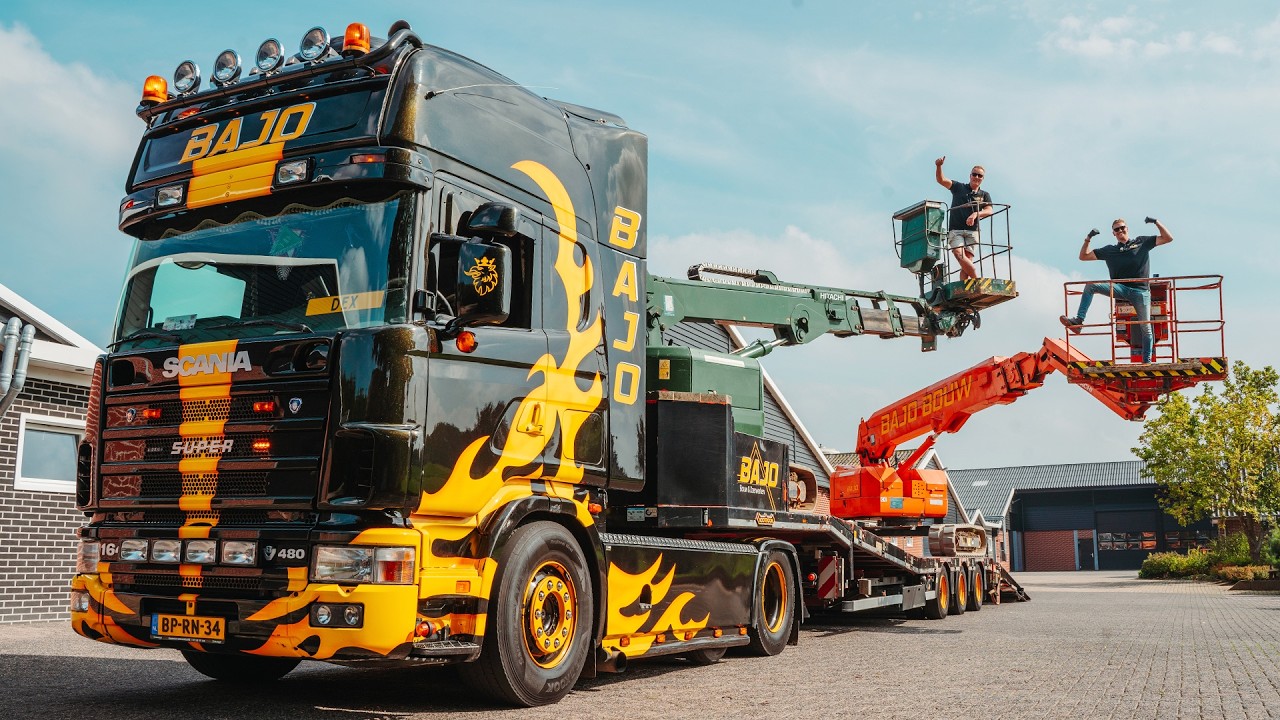 Door de geluidsbarrière met de Scania 164 van Bajo Bouw! 😎
