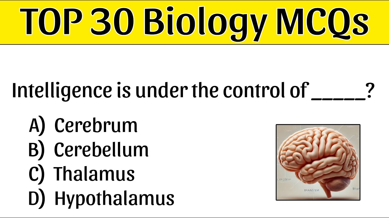 TOP 30 Biology MCQ | Biology MCQs 2025  | CUET Biology MCQ | CUET Exam 2025