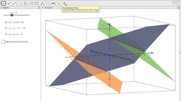 Intersection of 3 planes when parallel