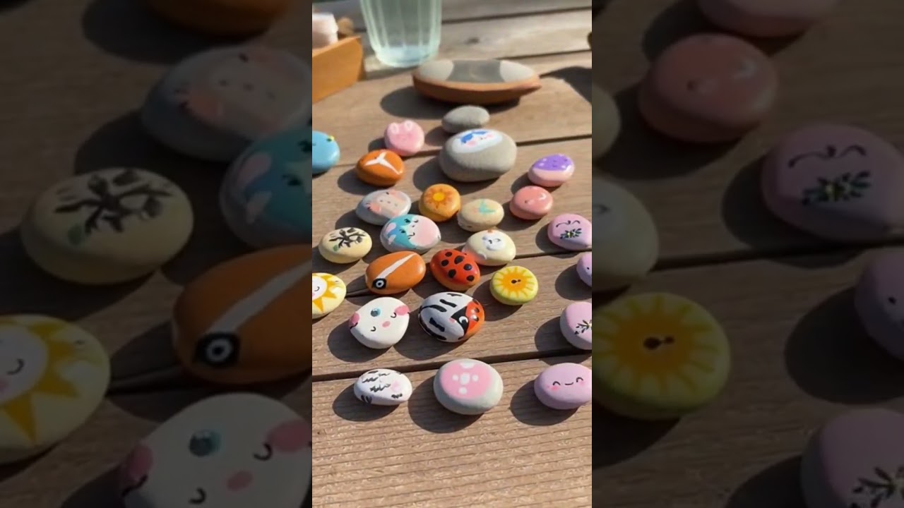 Hand-Painted Pebble 