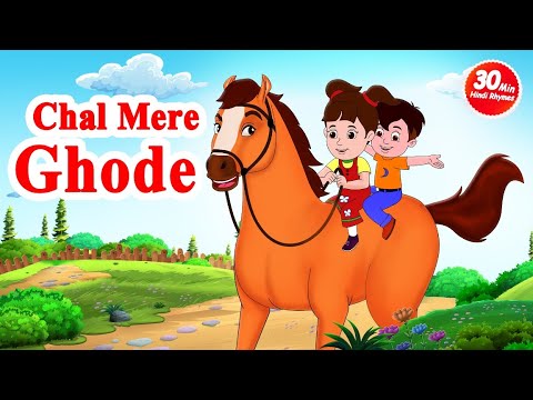 Chall Mere Ghode Tik Tik        30 minutes Hindi Rhymes for Kids  JingleToons