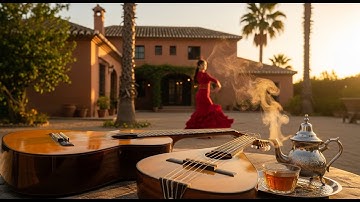 Flamenco Rhythms for Sunset Serenity | Relaxing Mediterranean Guitar Instrumental Chill